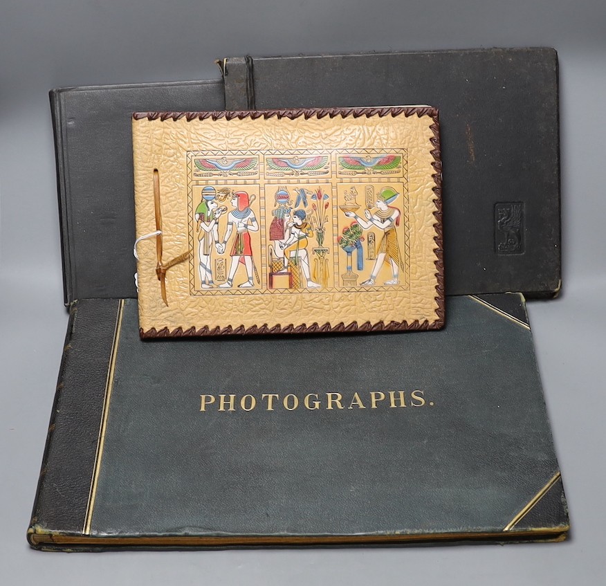 Four various photograph albums, including two albums of Bangkok to Japan in 1935, early 20th century albumen prints of Lake District etc.